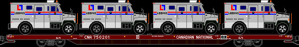 CN Flat Car/Loomis Armoured Car Service Limited